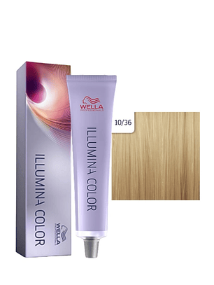 Wella Illumina Color 10/36 Rubio Ultra Claro Dorado Violeta 60ml