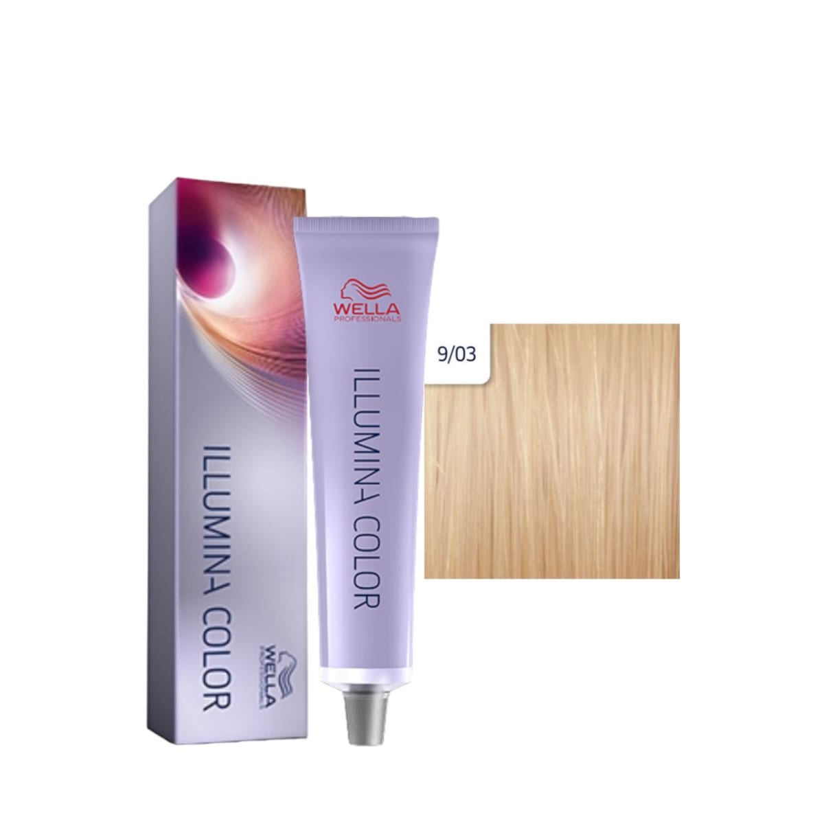 Wella Illumina Color 9/03 Rubio Extra Claro Natural Dorado 60ml 1