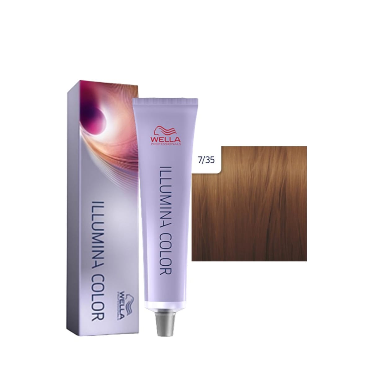 Wella Illumina Color 7/35 Rubio Mediano Dorado Caoba 60ml 1