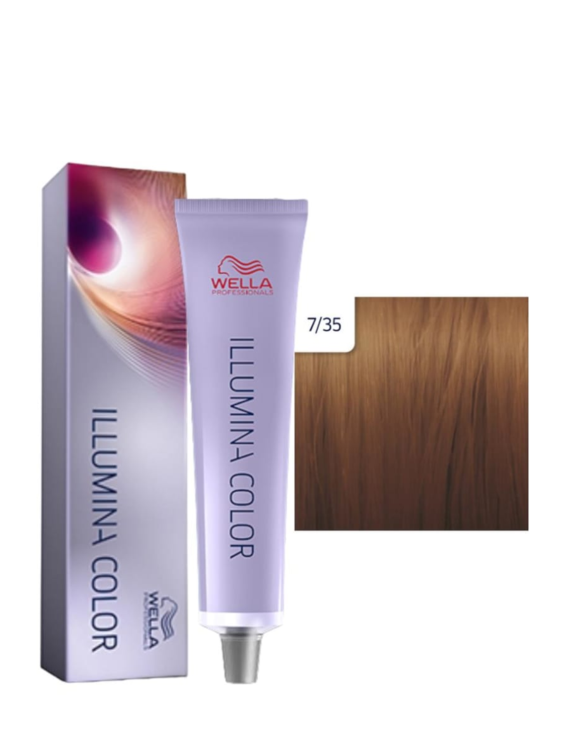 Wella Illumina Color 7/35 Rubio Mediano Dorado Caoba 60ml 1
