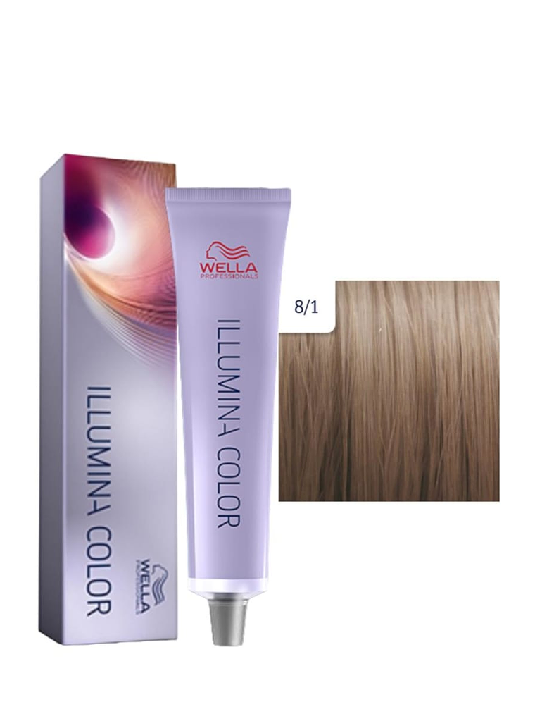 Wella Illumina Color 8/1 Rubio Claro Ceniza 60ml 1