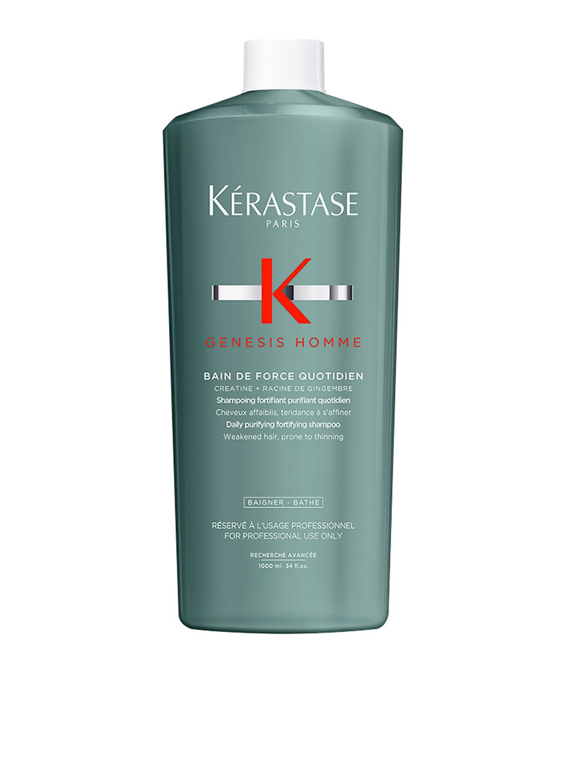 Kérastase Genesis Homme Daily Purifying Fortifying Shampoo 1000ml 1