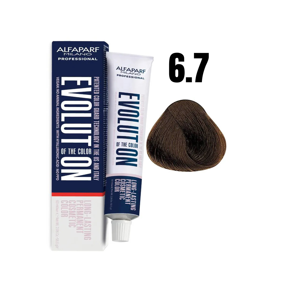 Alfaparf Evolution 6.7 Rubio Oscuro Mate 60ml 1