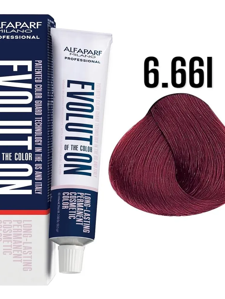 Alfaparf Evolution 6.66I Rubio Oscuro Rojo Intenso 60 ml 1