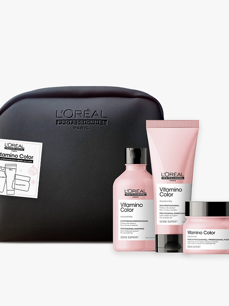 Pack Loreal Professionnel Vitamino Color Shampoo 300ml + Acondicionador 200ml + Mascarilla 250ml 1