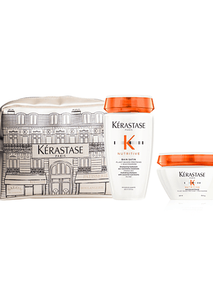 Pack Kérastase Nutritive Para Cabello Seco Shampoo 250ml + Mascarilla 200ml