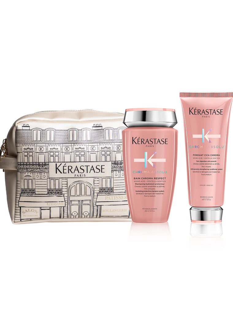 Pack Kérastase Chroma Absolu Para Cabello Teñido Shampoo 250ml + Fondant 200ml 1