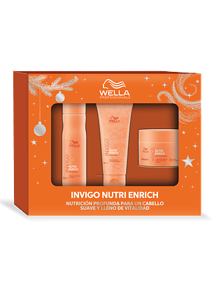 Pack Wella Invigo Nutri-Enrich Shampoo 250ml + Acondicionador 200ml + Mascarilla 150ml