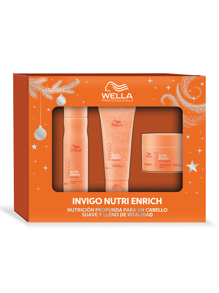 Pack Wella Invigo Nutri-Enrich Shampoo 250ml + Acondicionador 200ml + Mascarilla 150ml 1