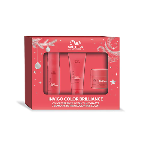 Pack Wella Invigo Color Brilliance Shampoo 250ml + Acondicionador 200ml + Mascarilla 150ml