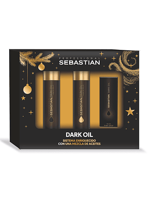 Pack Sebastian Professional Dark Oil Shampoo 250ml + Acondicionador 250ml + Oil 100ml