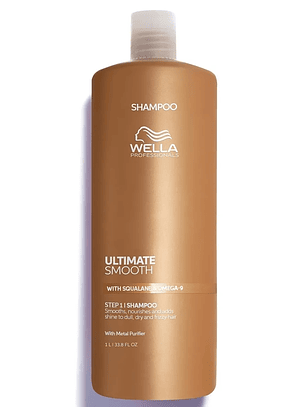 Shampoo 1000ml para Cabello Seco Ultimate Smooth Wella 