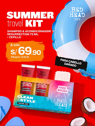 TIGI BED HEAD CLEAN & STYLE MINI RESURECTION 75ML 