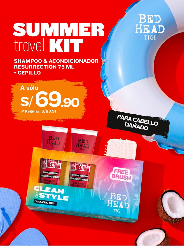 TIGI BED HEAD CLEAN & STYLE MINI RESURECTION 75ML  1