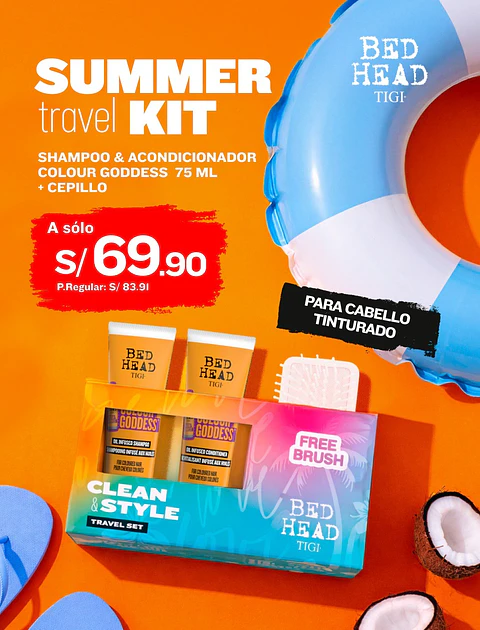 TIGI BED HEAD TRAVEL SET MINI COLOUR GODDEST  75ML 