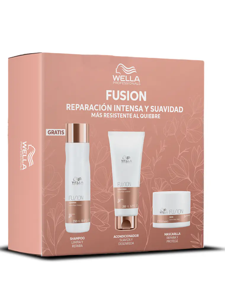 PACK FUSION DE WELLA (SHAMPOO 250ML + ACOND 200ML + MASCARILLA 150 ML) 1