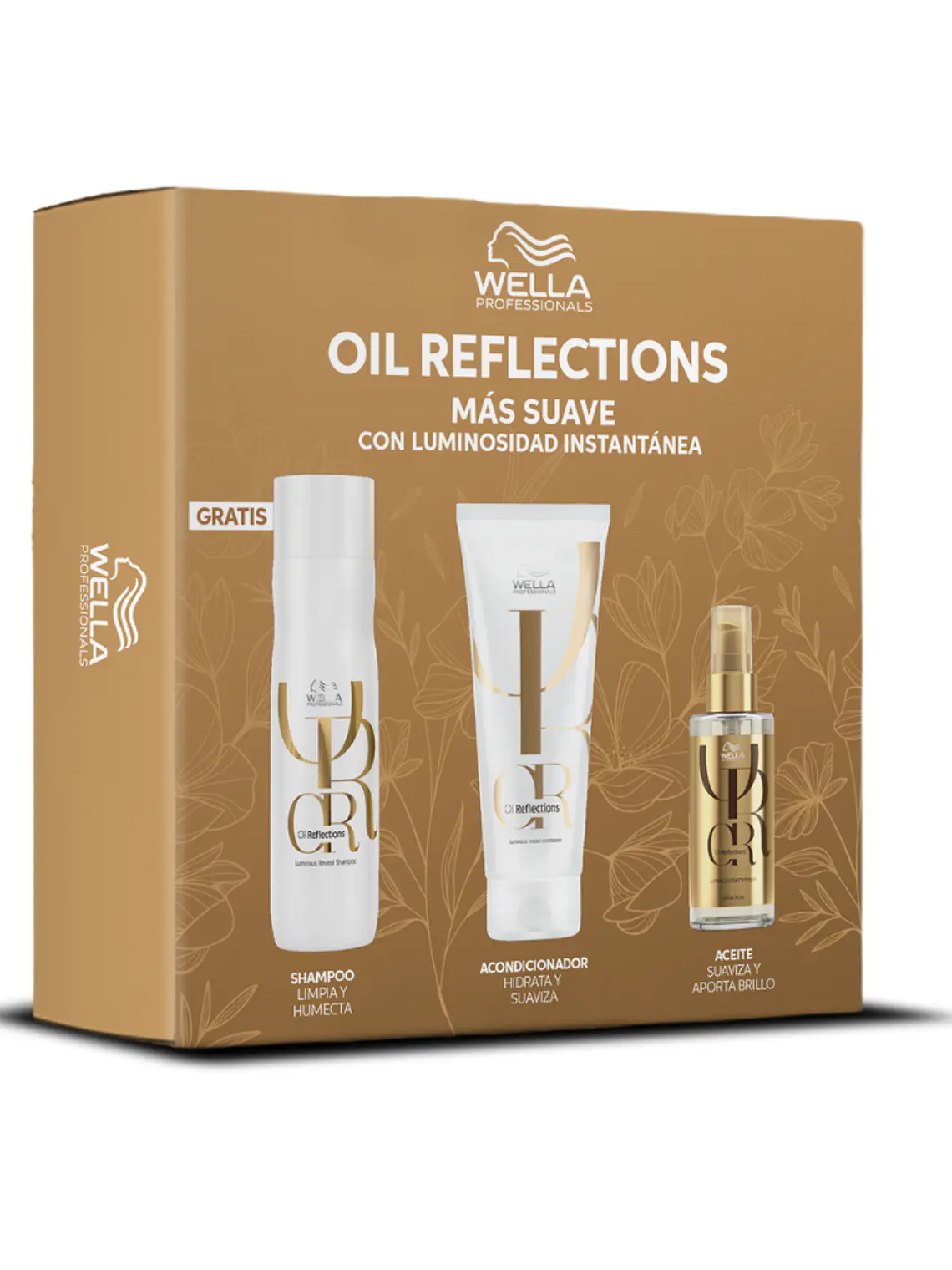 PACK OIL REFLECTIONS WELLA (SHAMPOO 250ML + ACOND 200ML + OIL 100ML) 1