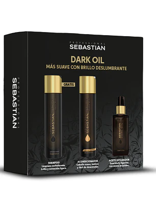 PACK SEBASTIAN DARK OIL (SHAMPOO 250ML + ACONDICIONADOR 250ML + OLEO 95ML)