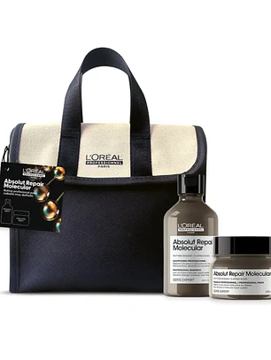 PACK  LOREAL ABSOLU REPAIR MOLECULAR (SHAMPOO 300ML + MASCARILLA 250ML)
