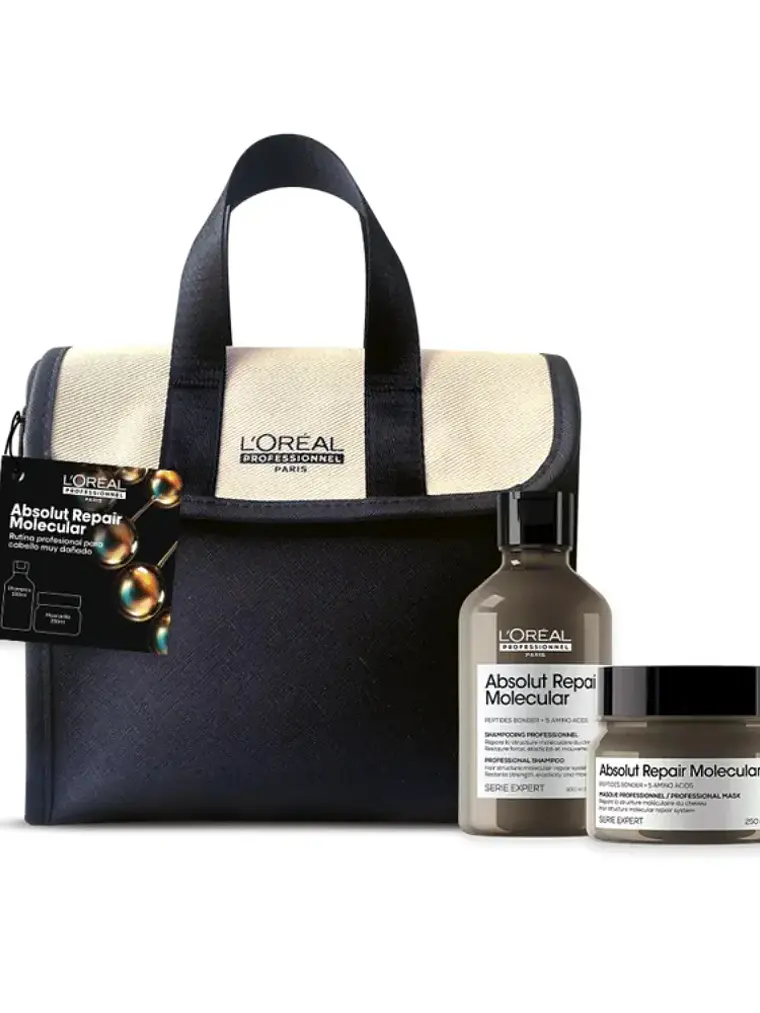 PACK  LOREAL ABSOLU REPAIR MOLECULAR (SHAMPOO 300ML + MASCARILLA 250ML) 1