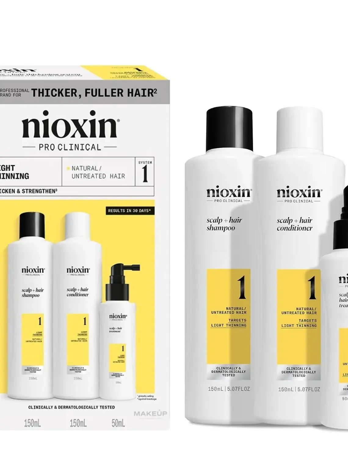 PACK NIOXIN 1 ( SHAMPOO 300ML + ACOND 300ML+ TREATMENT 100ML) 1
