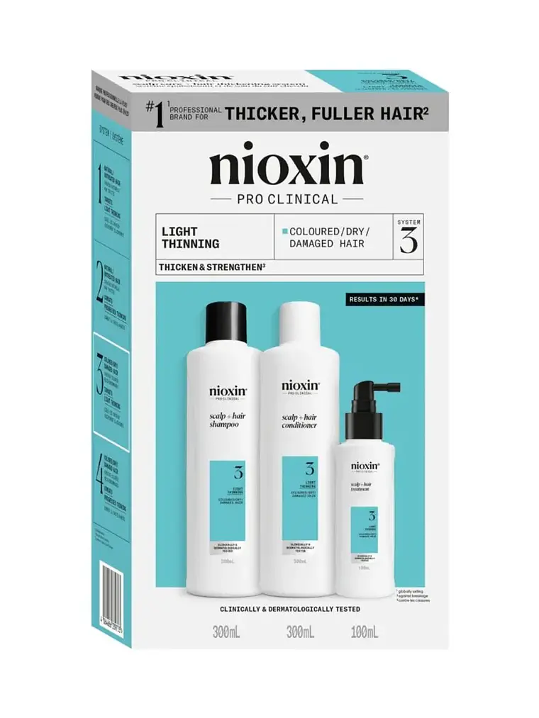 PACK NIOXIN 3 ( SHAMPOO 300ML + ACOND 300ML+ TREATMENT 100ML) 1
