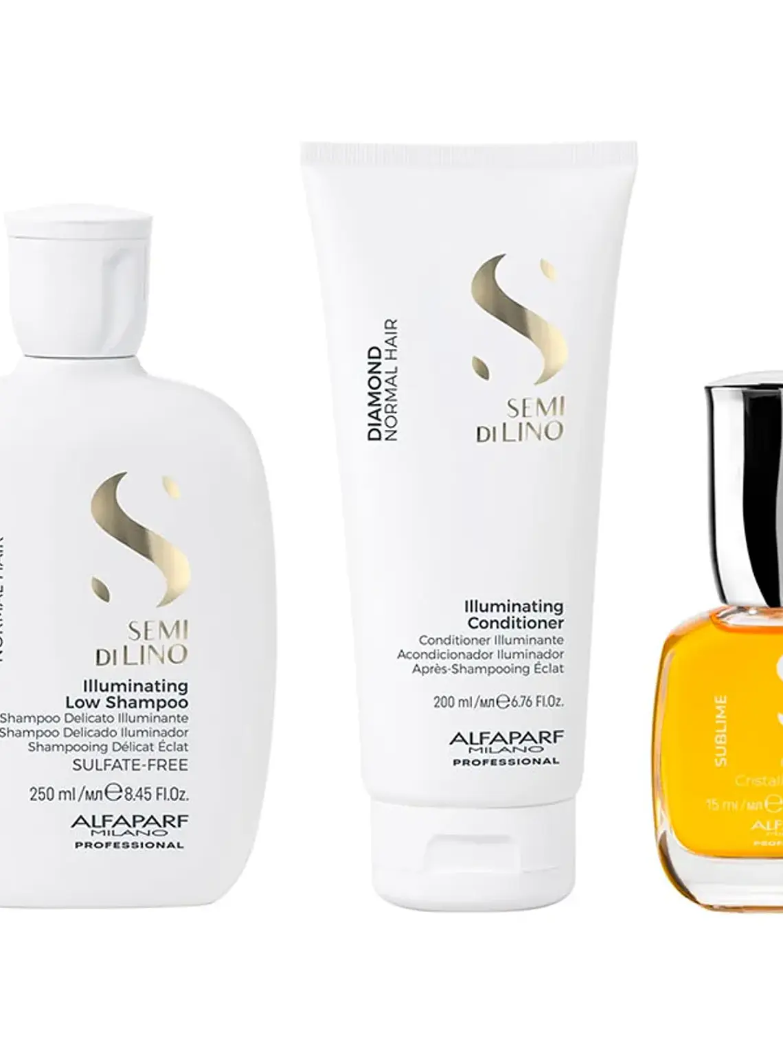KIT BRILLO ALFAPARF (  SHAMPOO 250 ML + ACOND 200 ML + OLEO 15 ML) 2