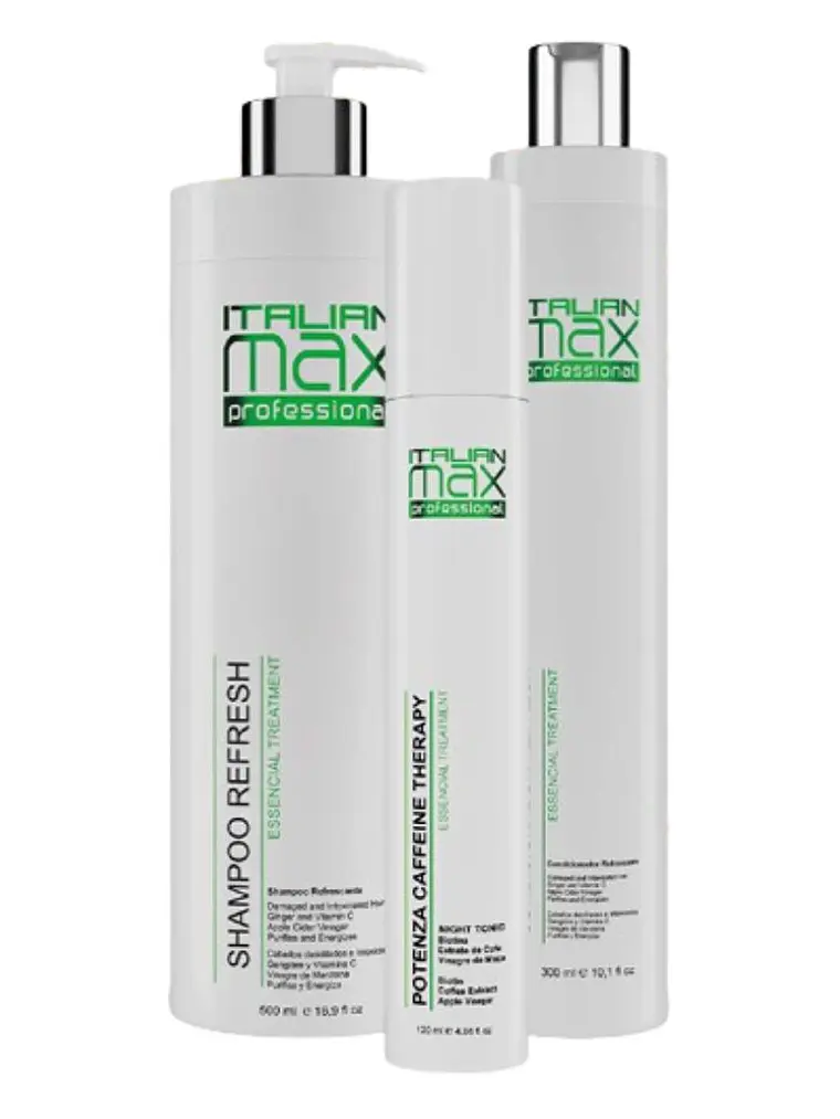 TRIPACK ITALIAN MAX PRO REFRESH (SHAMPOO 500ML + ACOND 300ML +NIGHT TONICO 120ML ) 1