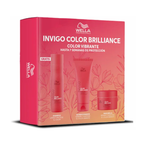 Wella Invigo Color Brilliance Pack Shampoo 250ml + Acondicionador 200ml + Mascarilla 150ml