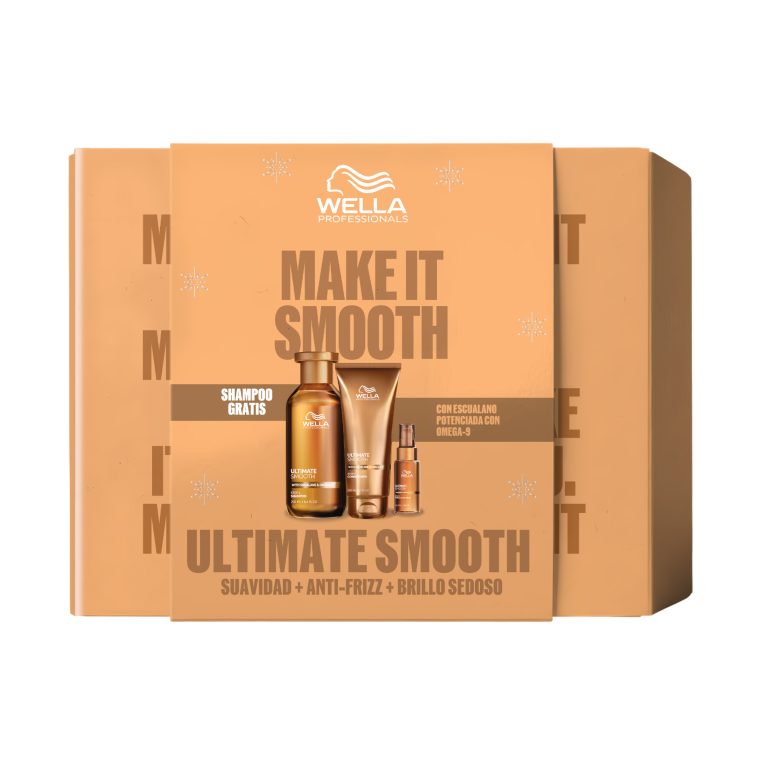 Wella Ultimate Smooth Set Shampoo 250 ml + Acondicionador 200 ml + Oil Serum 30 ml 1