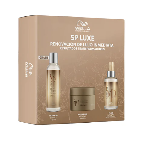 Pack Luxe Oil Wella Edición Limitada Shampoo 200ml + Mascarilla 150ml + Óleo 100ml 