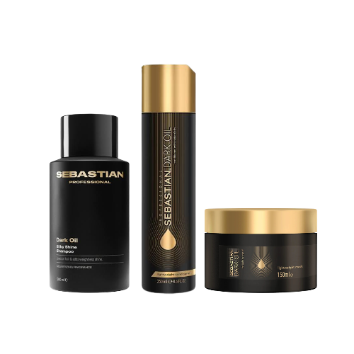 Pack Sebastian Dark Oil Lightweight: Shampoo 280 ml + Acondicionador 250 ml + Mascarilla 150 ml. 1