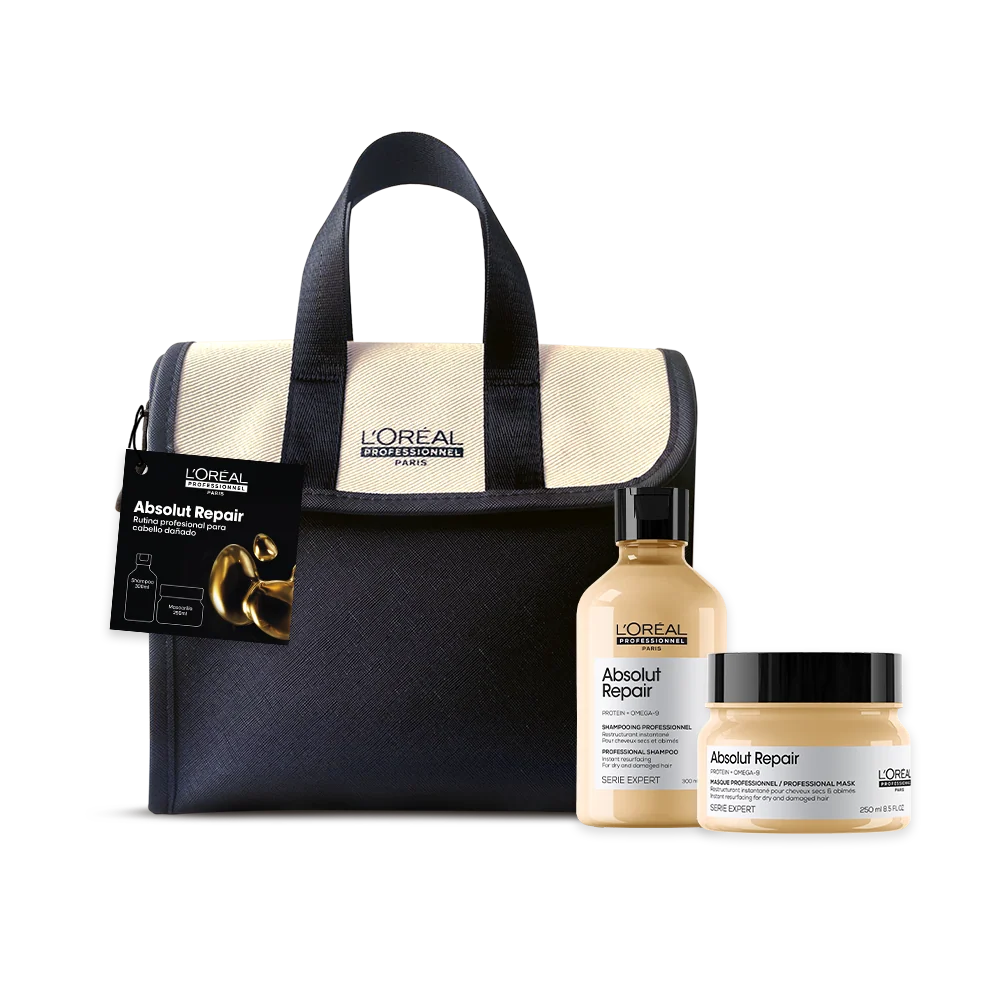 Pack Absolut Repair Shampoo 300ml + Mascarilla 250ml + Neceser de Regalo 1