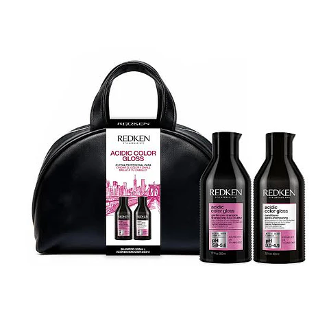 Pack Acidic Color Gloss Shampoo + Acondicionador + Regalo Neceser