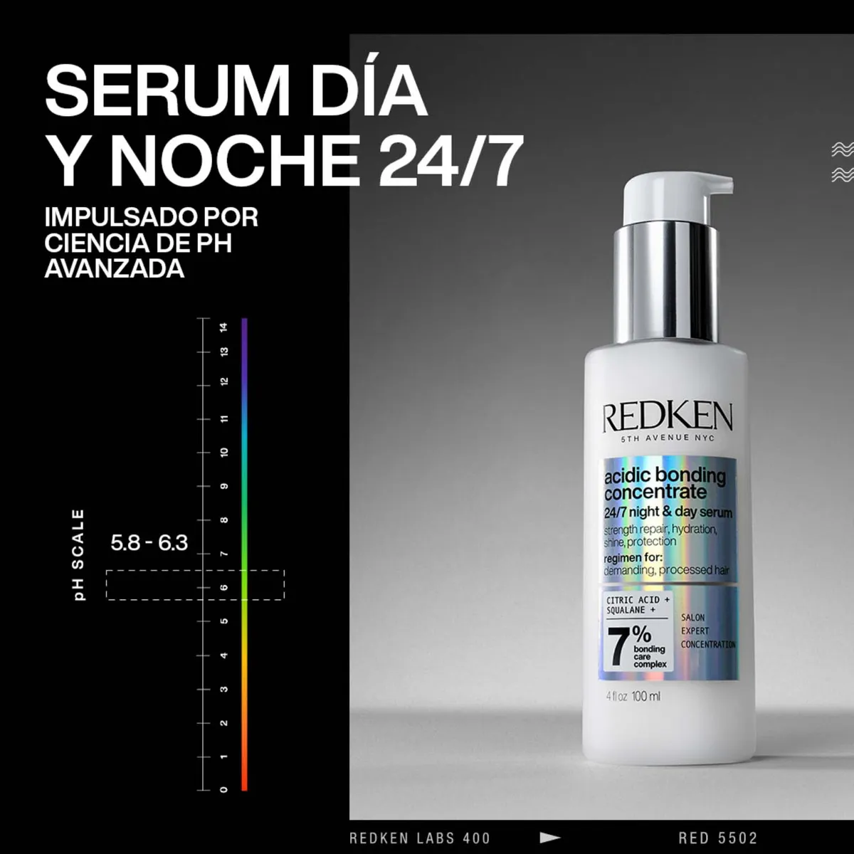 Redken Acidic Bonding Concentrate 24/7 Día y Noche Sérum 100ml 2