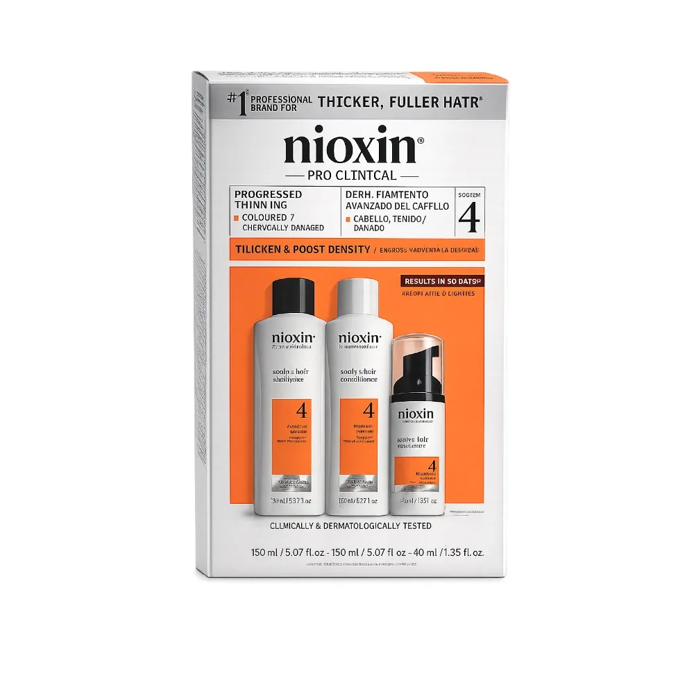 Nioxin Kit De Sistema 2 anticaída y densidad para cabello teñido con adelgazamiento 1