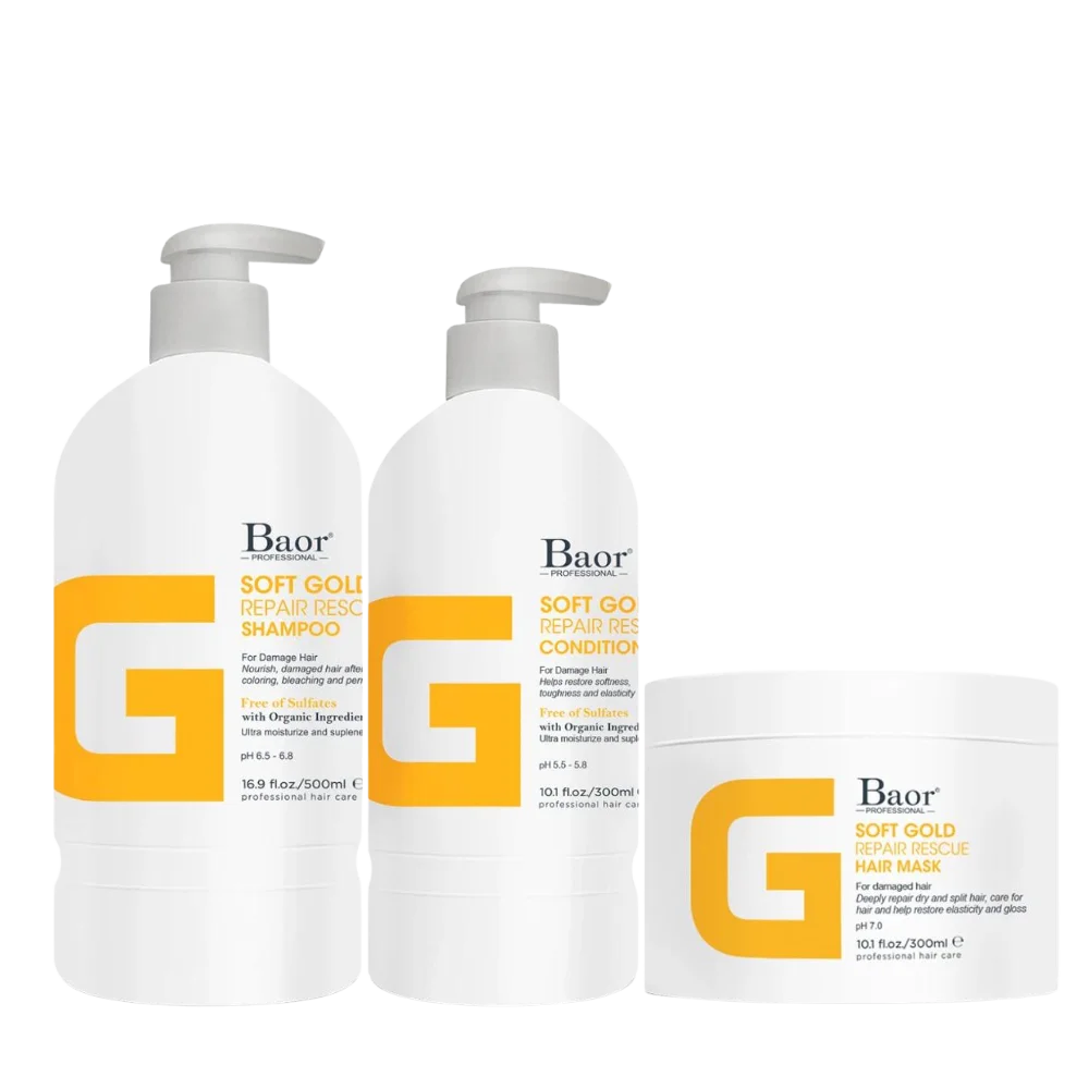Baor G Trío Shampoo 500 ml + Acondicionador 300 ml + Mascarilla 300 ml 1