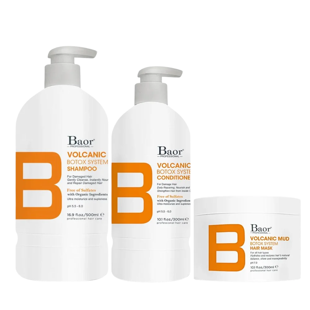 Baor B Trío Shampoo 500 ml + Acondicionador 300 ml + Mascarilla 300 ml 1