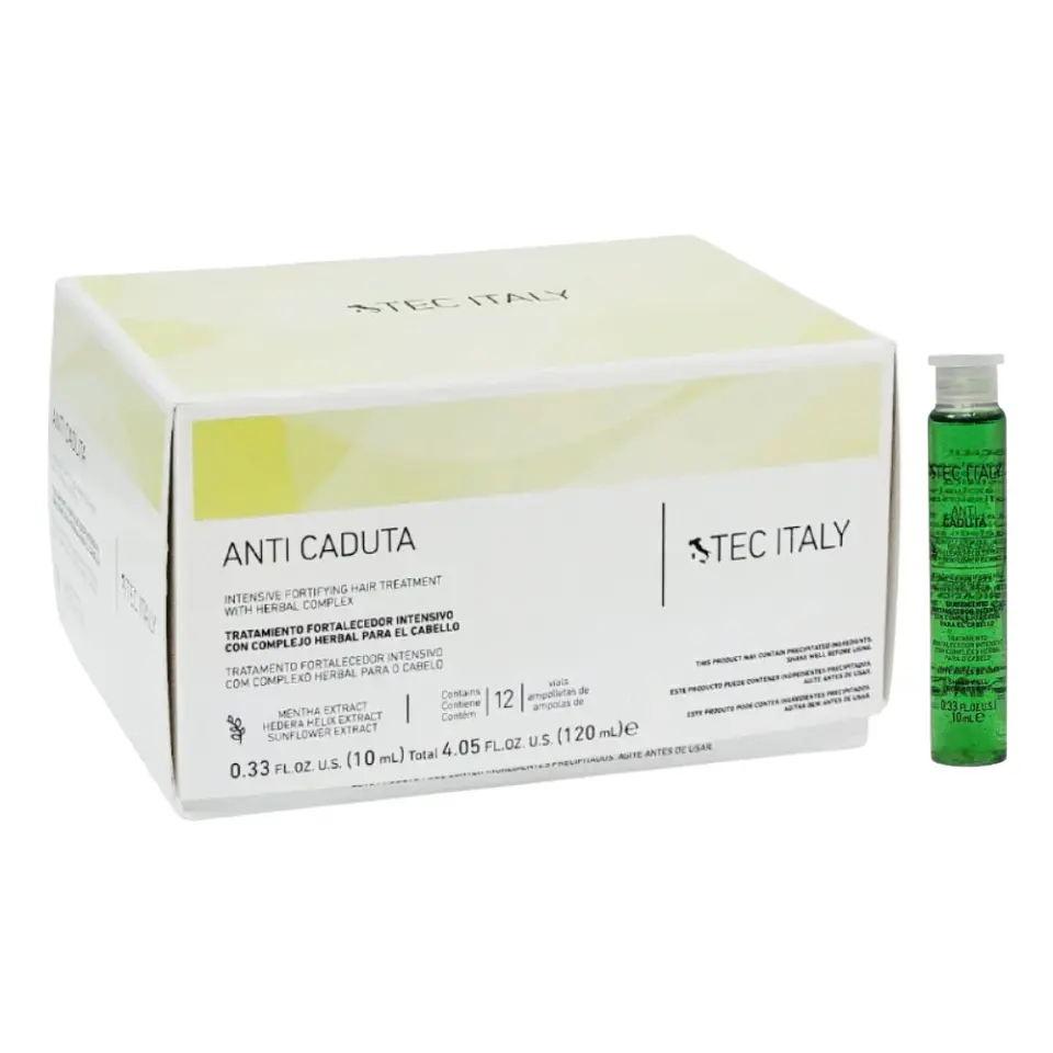 Tec Italy Anti Caduta Fortalece Previene Caída Cabello 12 Ampollas 10 ml 1