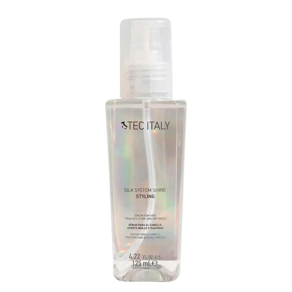 Tec Italy Silk System Shine Hair Serum 4.2 oz - Frizz Control & Heat Protection 125ml 1