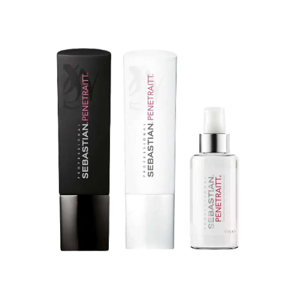 Sebastian Penetraitt Pack Shampoo 250ml +Acondicionador 250ml + Penetraitt Overnight Serum 95 ml 1