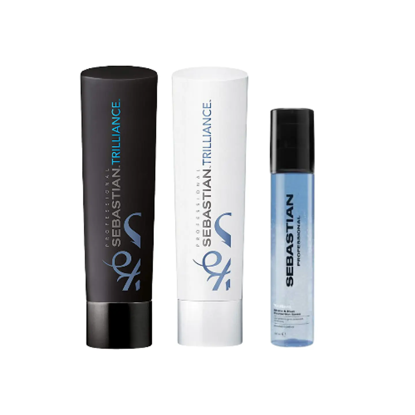 Pack Sebastian Trilliance Shampoo 250ml+Acondicionador 250ml + Trilliant Shine & Heat Protection Spray 150ml 1
