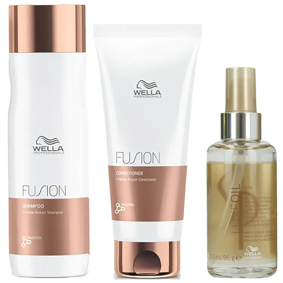 Wella Fusion Trio Shampoo 250 ml + Conditioner 200 ml + Luxe Oil 100 ml 1