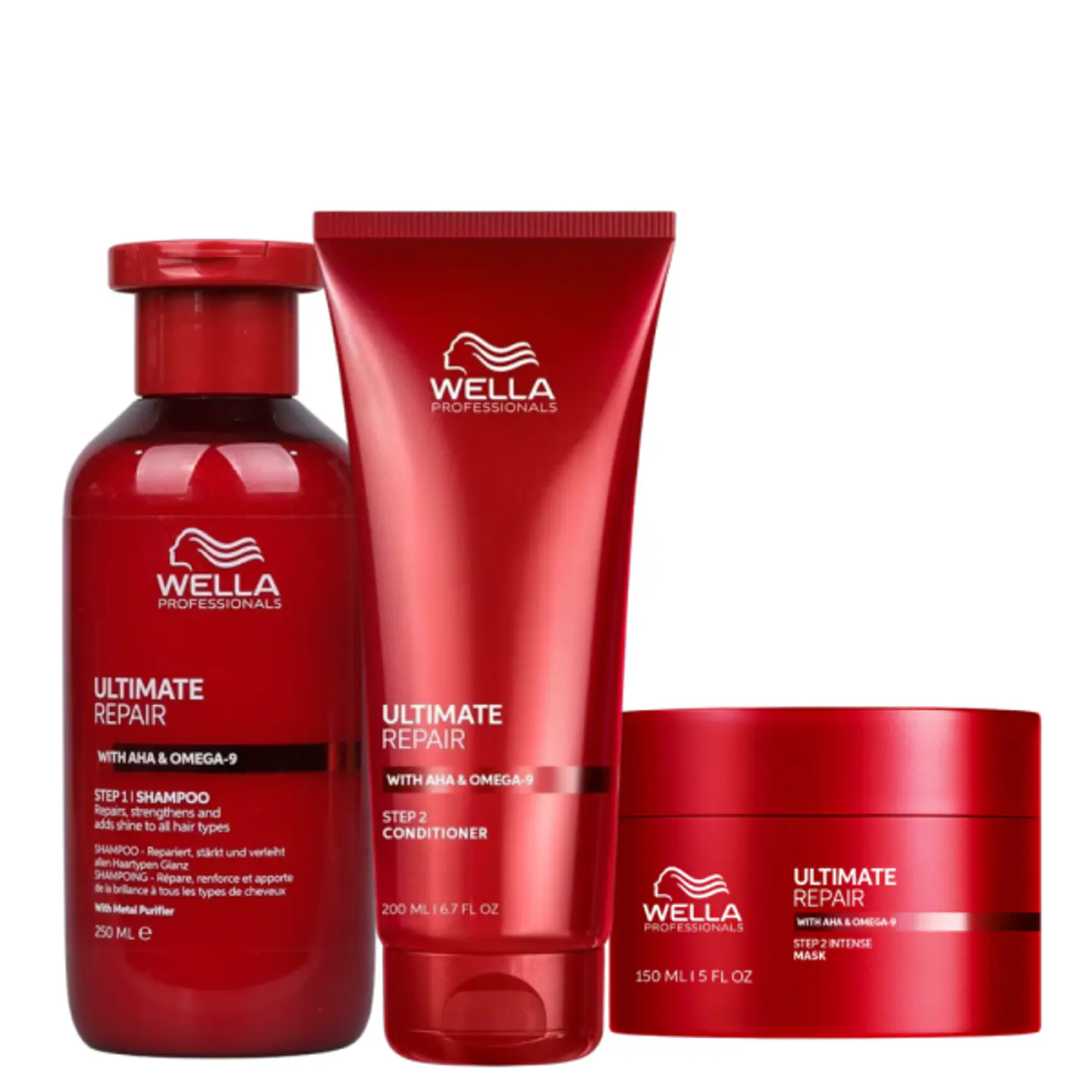 Wella Ultimate Repair Trio Shampoo 250 ml + Conditioner 200 ml + Mask 150 ml 1