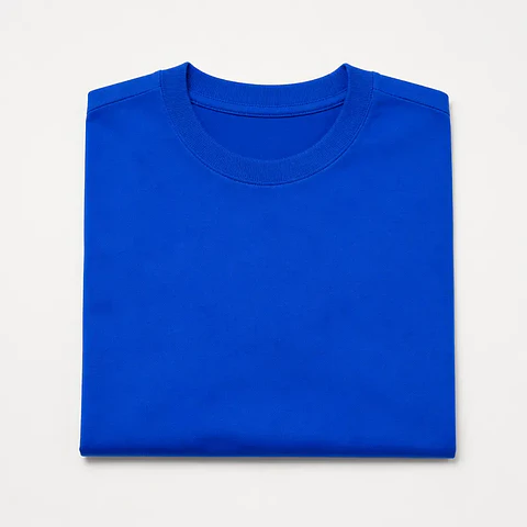 Polera Boxy Azul Eléctrico