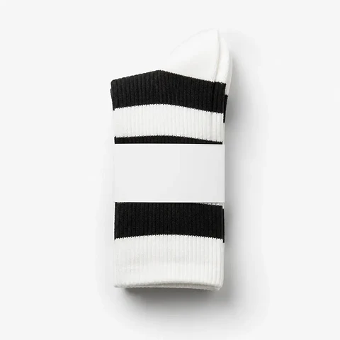Calcetines Rayas Blanco y Negro