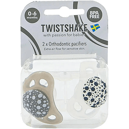 Chupetes Twistshake 6+m 2 unidades – Chiquibabys