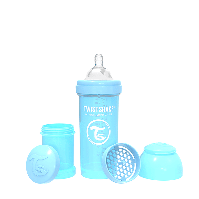 Mamadera Twistshake 260ml Azul