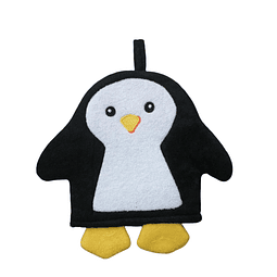 Guante de baño Pinguino