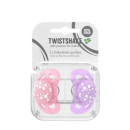 CHUPETES TWISTSHAKE 6+M ROSADO/VIOLETA